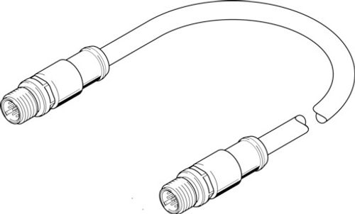 Bağlantı kablosu NEBS-SM12G12-E-0.3-N-M12G12 3947404